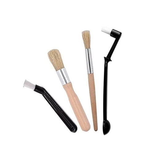 Plastic coffee brush set - coffee,