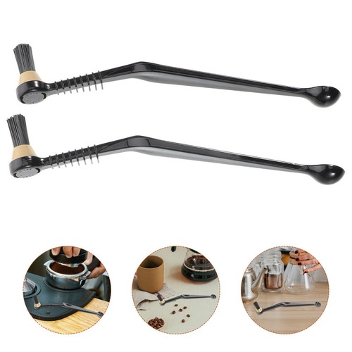 Coffee grinder brush - coffee, black